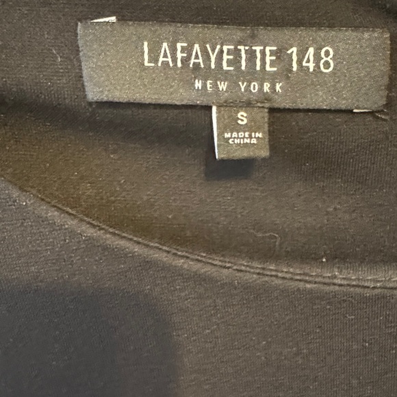 Lafayette 148 New York Black Long Sleeve Dress - Picture 6 of 7